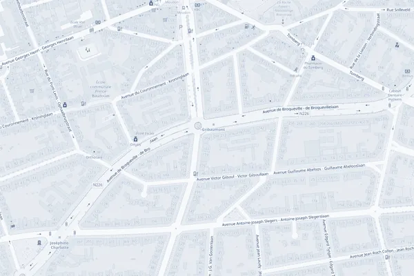 Map of the area around Avenue de Broqueville 204